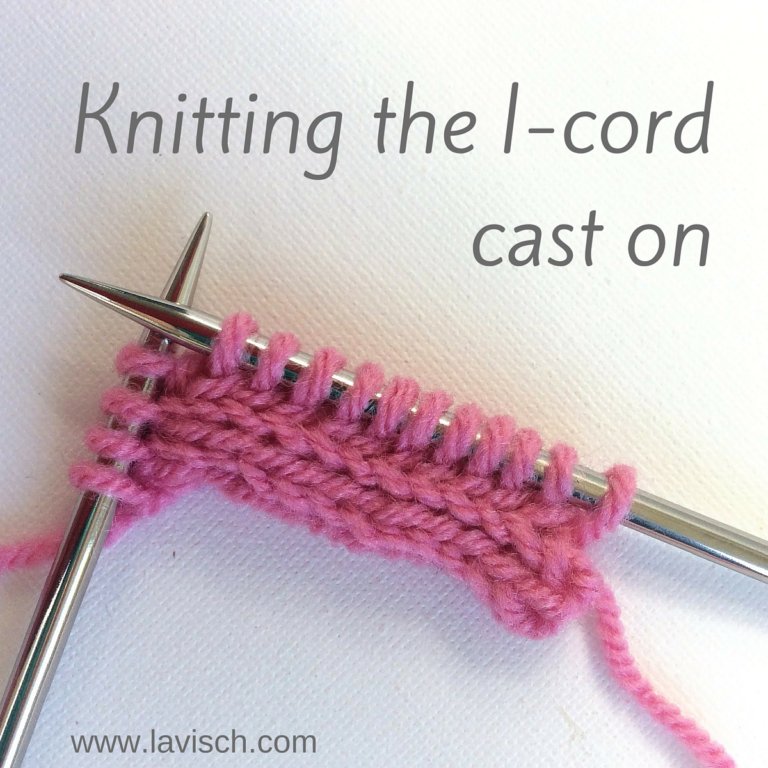 tutorial: knitting an i-cord cast-on - La Visch Designs