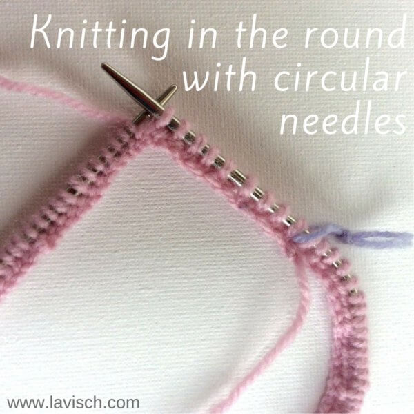 tutorial: knitting in the round with circular needles