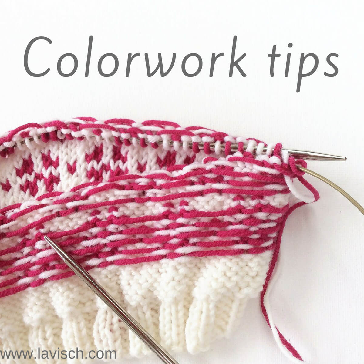 tutorial knitting colorwork tips La Visch Designs