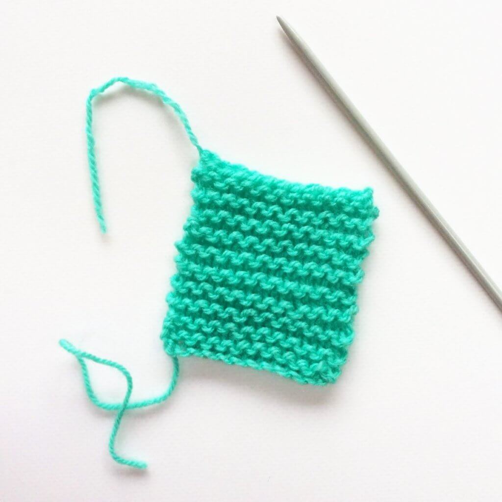 tutorial pickup & knit from garter stitch La Visch Designs