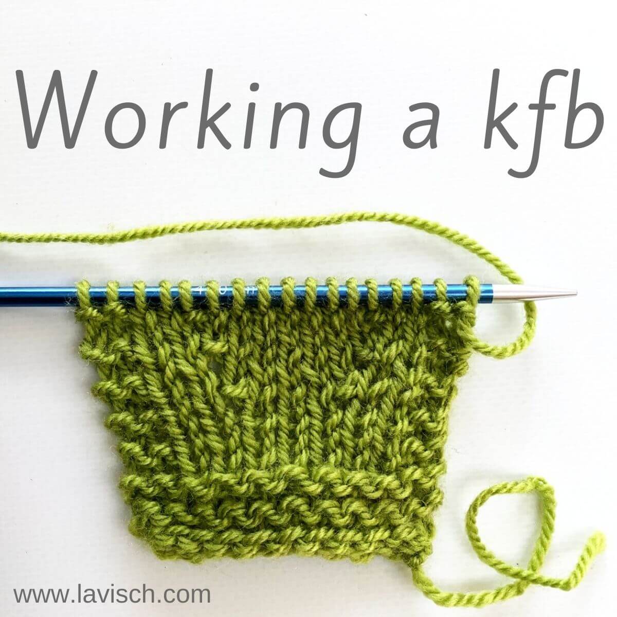 How to Knit in the Front and Back (kfb) - Knit Along Club