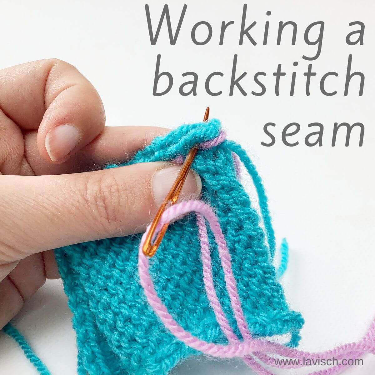 tutorial – working a backstitch seam - La Visch Designs
