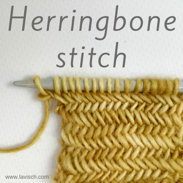 stitch pattern herringbone stitch La Visch Designs