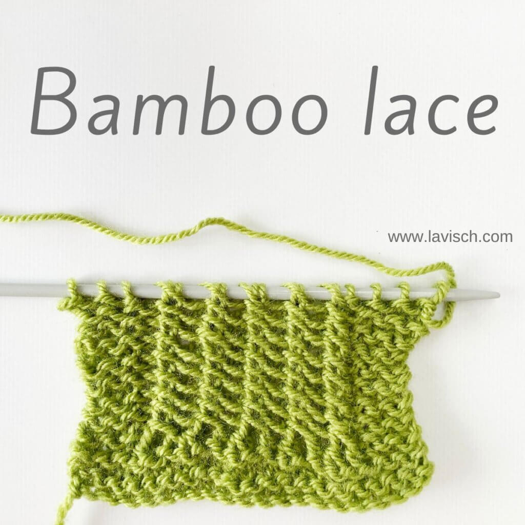 stitch pattern - bamboo lace stitch