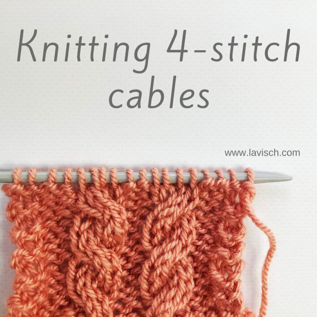 stitch pattern - knitting 4-stitch cables