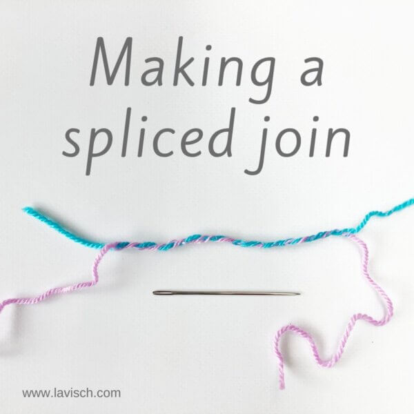 Making a spliced join - by La Visch Designs