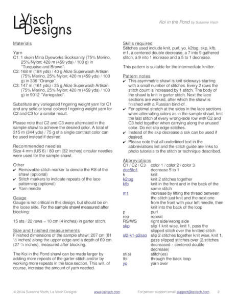 Data page for Koi in the Pond