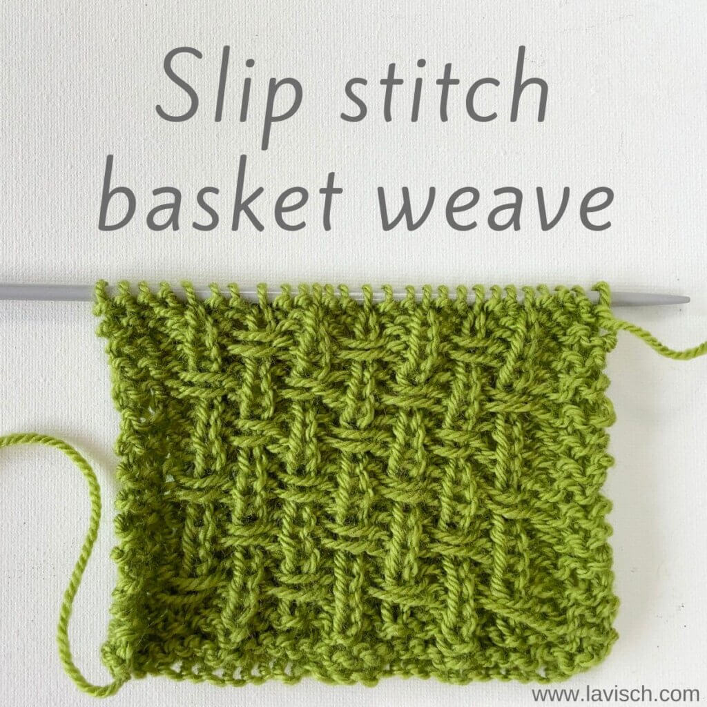 stitch pattern - slip stitch basket weave