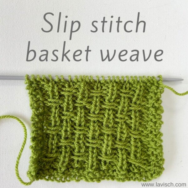 Slip stitch basket weave by La Visch Designs