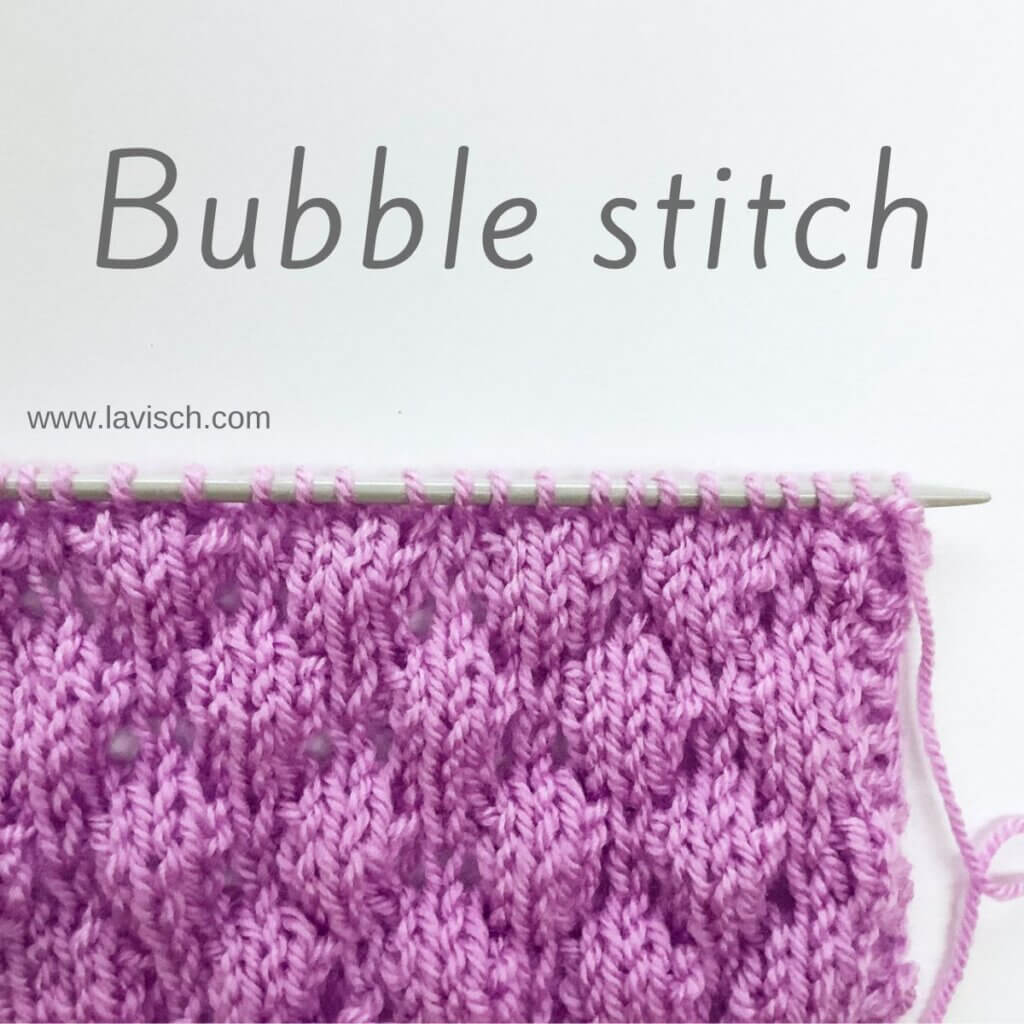 stitch pattern - bubble stitch