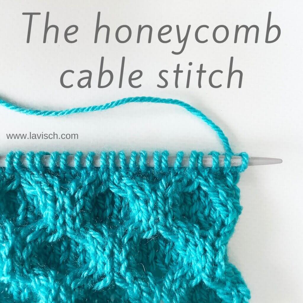 Knitting the honeycomb cable stitch